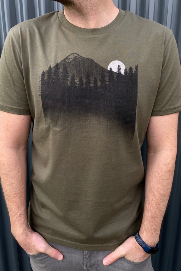 The Sugar Loaf (Khaki)- 100% Organic cotton t-shirt